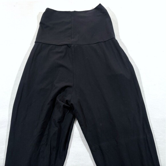 ME+EM Black Modal Elastane Foldover Waist Straight Leg Lounge Pants Stretch Sz 8 - Picture 12 of 12